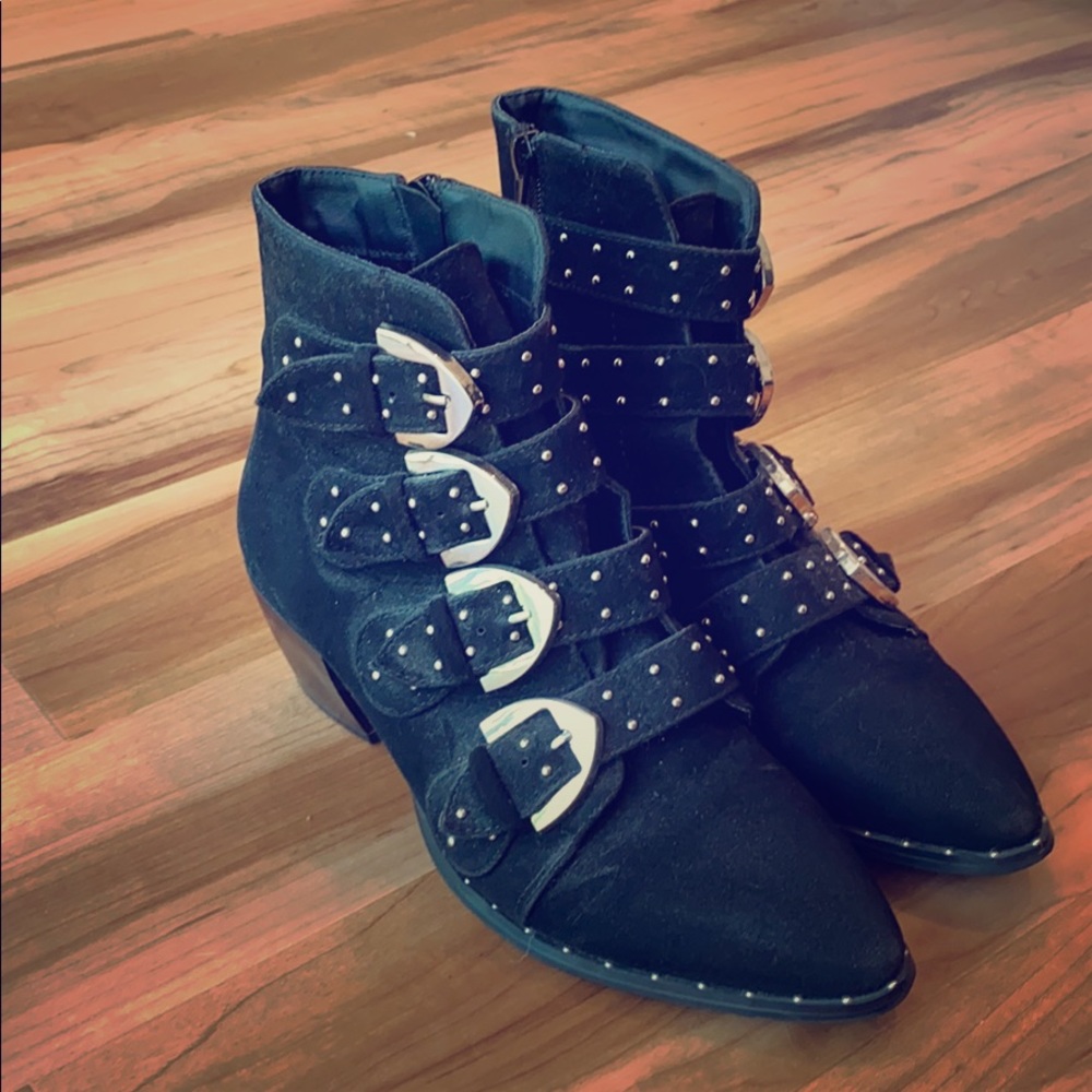 Nasty Gal buckle boots